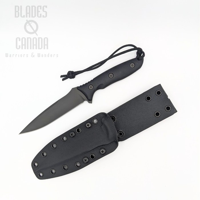 (image for) Spartan Moros Fixed Blade Knife, CPM S45VN Black, Micarta Black, Kydex Black Sheath, SB53BKBKKYBK